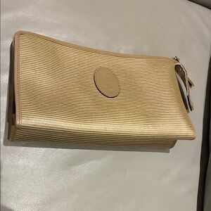 vintage Yves Saint Laurent (YSL) ribbed canvas portfolio clutch bag 👝